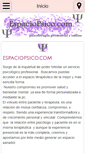 Mobile Screenshot of espaciopsico.com